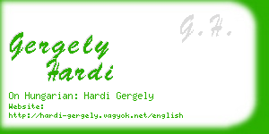 gergely hardi business card